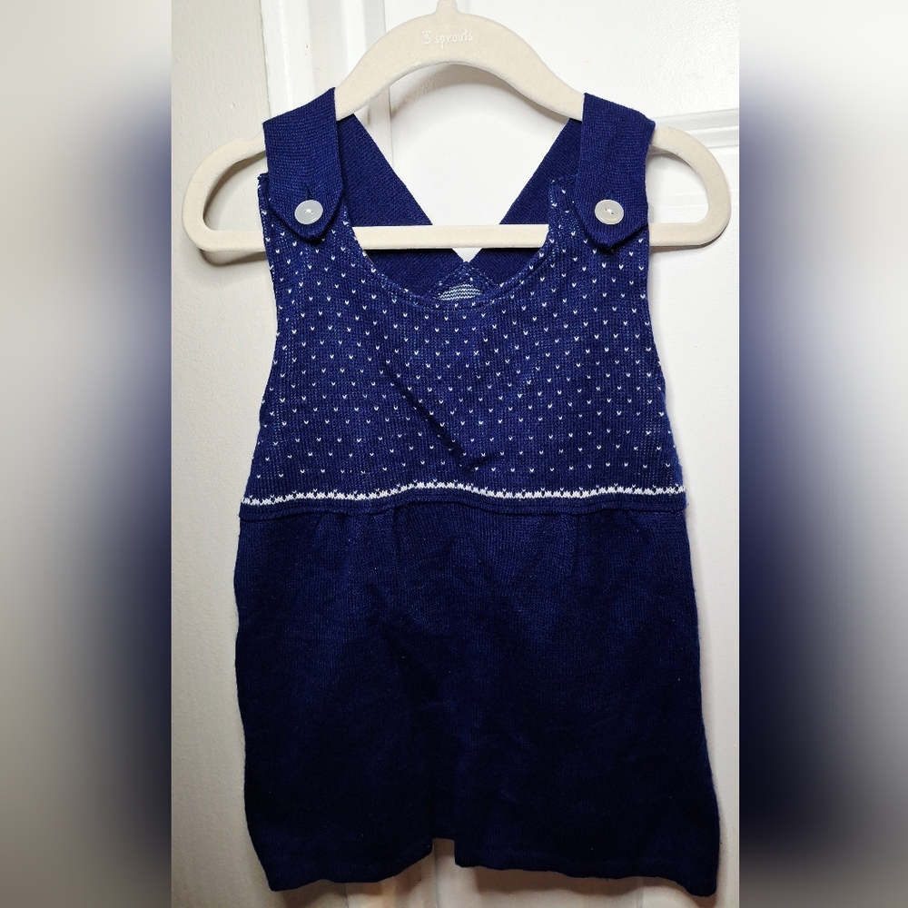 Vintage 80s Polka Dot Button Knit Top (2T/3T)